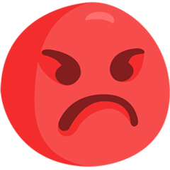 Facebook Messenger pouting face emoji image