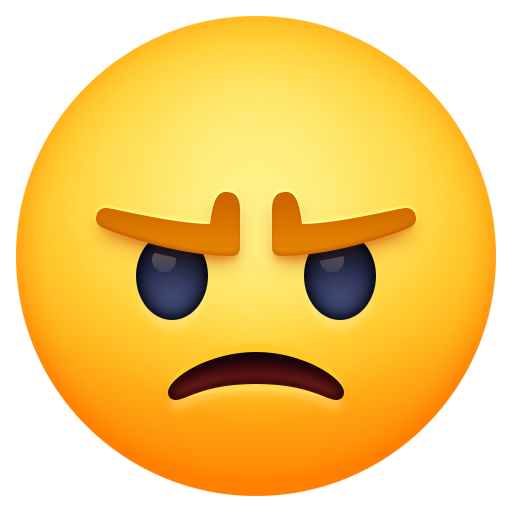 Facebook pouting face emoji image
