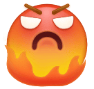 Huawei pouting face emoji image