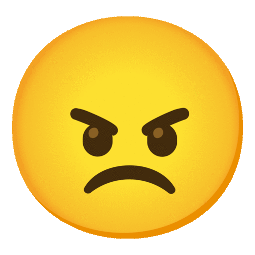 Noto Emoji Animation pouting face emoji image