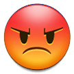 Samsung pouting face emoji image