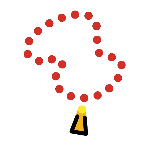 Openmoji prayer beads emoji image