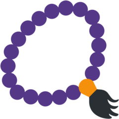 Twitter prayer beads emoji image