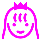 au by KDDI princess emoji image