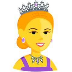 Facebook Messenger princess emoji image