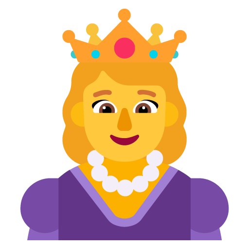 Microsoft princess emoji image