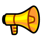 SoftBank public address loudspeaker emoji image