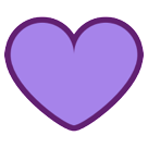 HTC purple heart emoji image