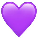 IOS/Apple purple heart emoji image