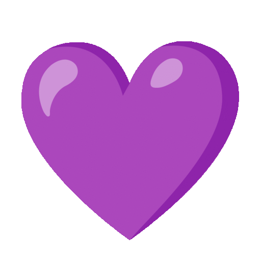 Noto Emoji Animation purple heart emoji image