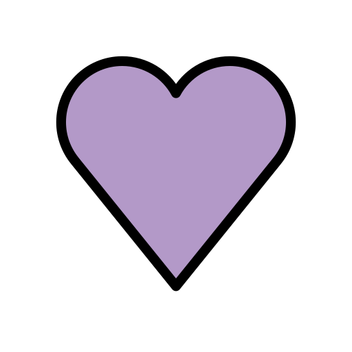 Openmoji purple heart emoji image