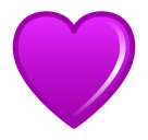 SoftBank purple heart emoji image