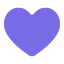 Toss purple heart emoji image