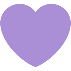 Twitter purple heart emoji image