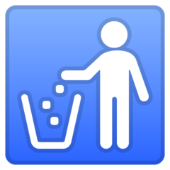 Google put litter in its place symbol emoji image