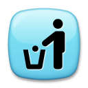 LG put litter in its place symbol emoji image