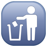 Whatsapp put litter in its place symbol emoji image