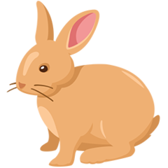 Facebook Messenger rabbit emoji image