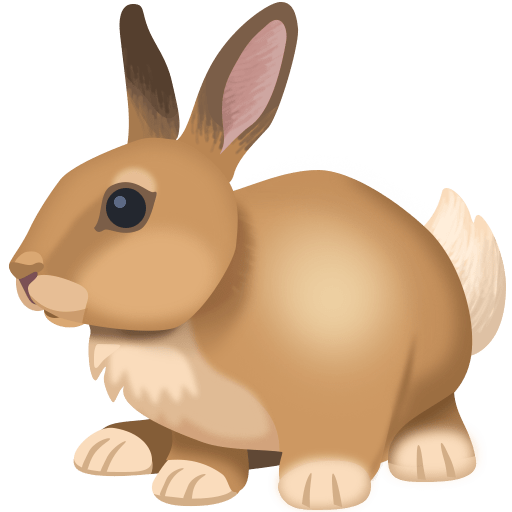 Facebook rabbit emoji image