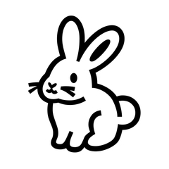 Noto Emoji Font rabbit emoji image