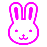 Docomo rabbit face emoji image