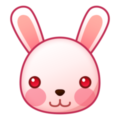 Emojidex rabbit face emoji image