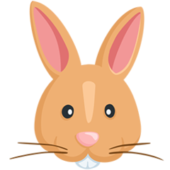 Facebook Messenger rabbit face emoji image