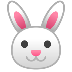 Google rabbit face emoji image