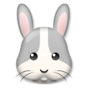 LG rabbit face emoji image