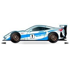 Emojidex racing car emoji image
