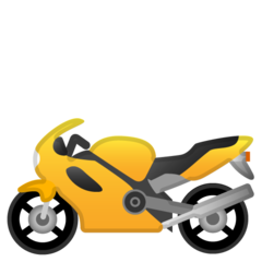 Google racing motorcycle emoji image