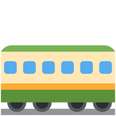Twitter railway car emoji image