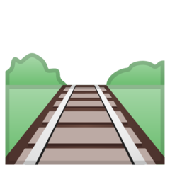 Google railway track emoji image