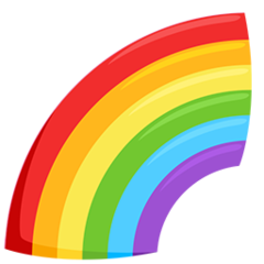 Facebook Messenger rainbow emoji image