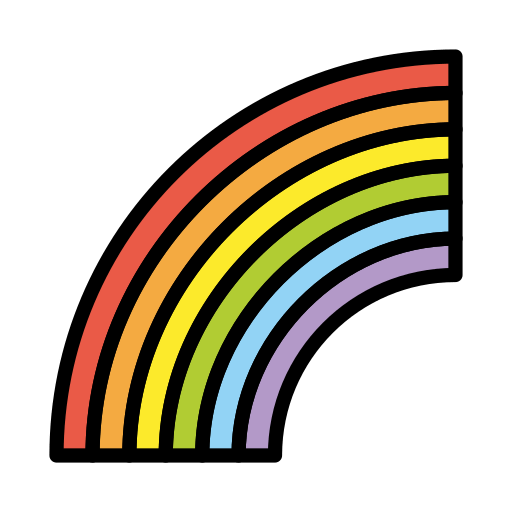 Openmoji rainbow emoji image