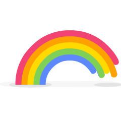 Skype rainbow emoji image