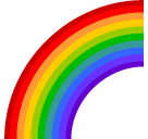 SoftBank rainbow emoji image