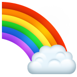 Whatsapp rainbow emoji image