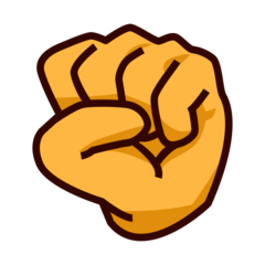 Emojidex raised fist emoji image
