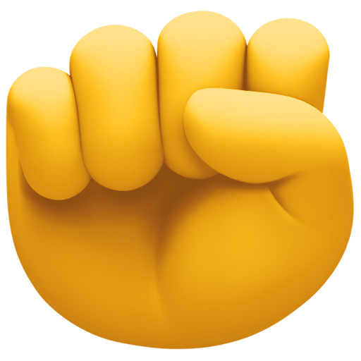 Facebook raised fist emoji image