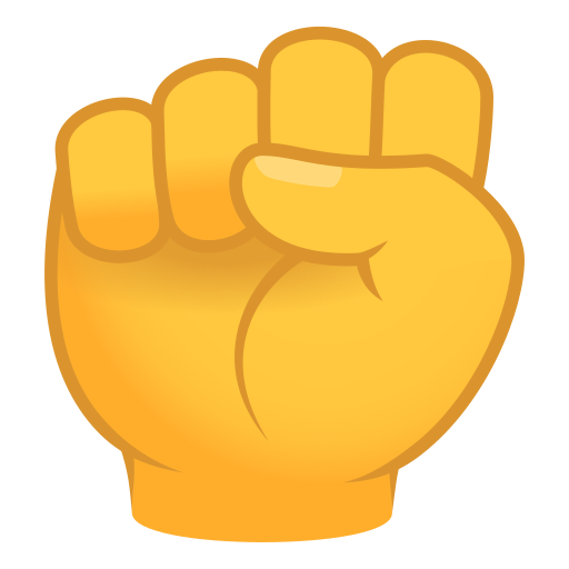 JoyPixels raised fist emoji image