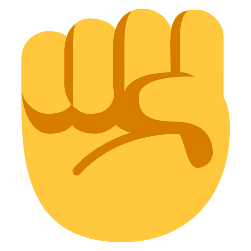 Microsoft raised fist emoji image