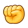 Samsung raised fist emoji image