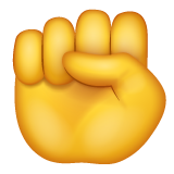 Whatsapp raised fist emoji image