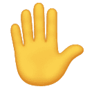 Huawei raised hand emoji image