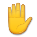 LG raised hand emoji image