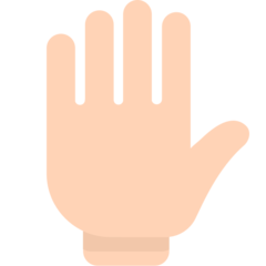 Mozilla raised hand emoji image