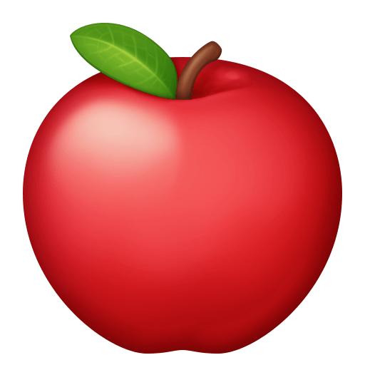 Facebook red apple emoji image