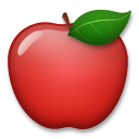 LG red apple emoji image