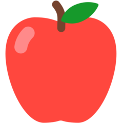 Mozilla red apple emoji image